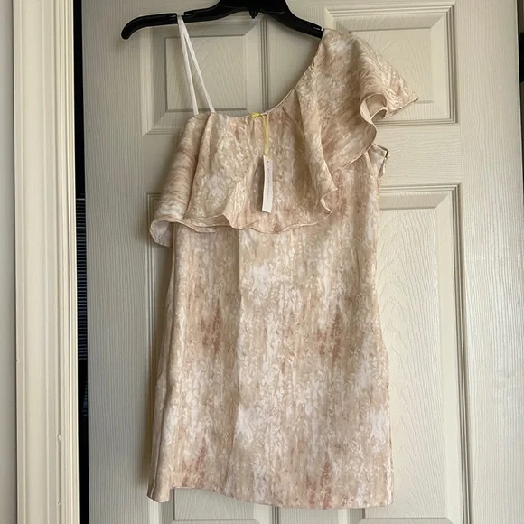 BCBGeneration one shouldered ruffle mini dress